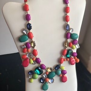Classy & Trendy colorful statement necklace.